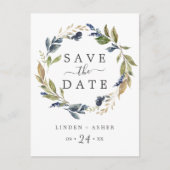 Najaar Greenery sparen het Briefkaart van de Datum (Voorkant)