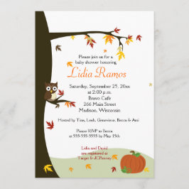 Najaar Halloween 5x7 Baby shower Uitnodigen Kaart