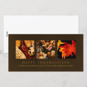 Najaar Harvest Thanksgiving Blessings fotokaart Feestdagenkaart (Voorkant / Achterkant)