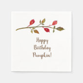 Najaar, Herfst Birthday Custom Paper inapkins Servet (Voorkant)