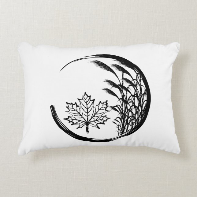 Najaar/Herfst Crest Accent Kussen (Voorkant)