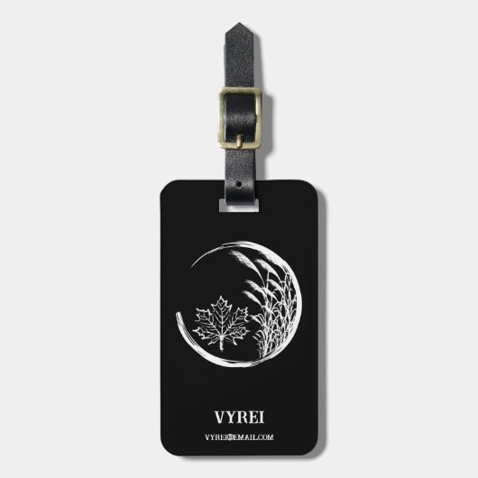 Najaar/Herfst Crest Bagagelabel (Voorkant verticaal)