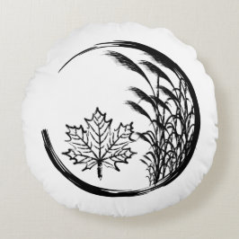 Najaar/Herfst Crest Rond Kussen