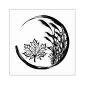 Najaar/Herfst Crest Rubberstempel (Afrduk)