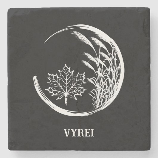 Najaar/Herfst Crest Stenen Onderzetter (Voorkant)