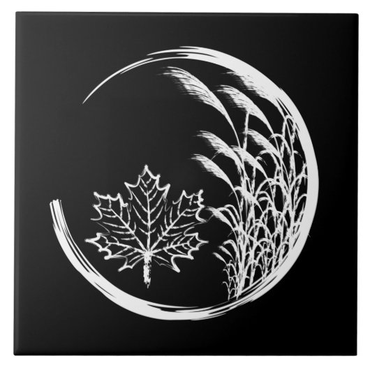 Najaar/Herfst Crest Tegeltje (Voorkant)