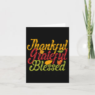 Najaar Herfst Familie Thanksgiving Kaart