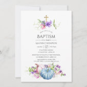 Najaar - Herfst Floral Baptisme Kaart (Voorkant)