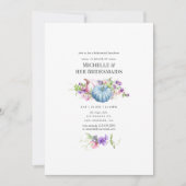 Najaar Herfst Floral Bridesmaids Luncheon Kaart (Voorkant)