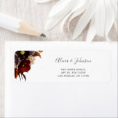 Najaar herfst floral bruiloft label (Insitu)