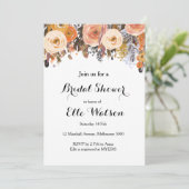Najaar Herfst Floral Chic Bridal Shower Kaart (Staand voorkant)