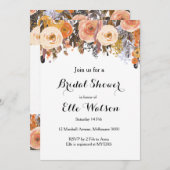 Najaar Herfst Floral Chic Bridal Shower Kaart (Voorkant / Achterkant)