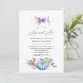 Najaar - Herfst Floral Sip en Zie Kaart (Staand voorkant)