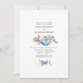 Najaar Herfst Floral Wedding Rehearsal Dinner Kaart (Voorkant)