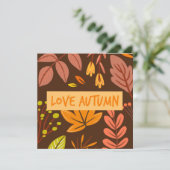 Najaar Herfst Greeting Flat Kaart (Staand voorkant)