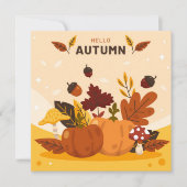 Najaar Herfst Greeting Flat Kaart (Voorkant)