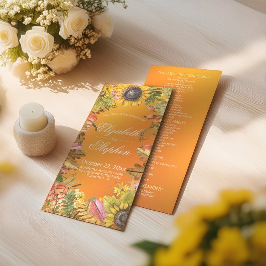 Najaar herfst herfst maple laat pompoenen programmakaart