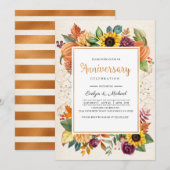 Najaar Herfst Jubileum Kaart (Voorkant / Achterkant)