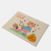 Najaar Herfst Kat Doormat Deurmat (Schuin)