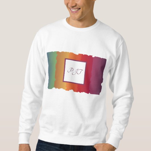 Najaar Herfst Mannen Sweatshirt Monogram (Voorkant)