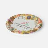 Najaar Herfst Maple leveert pompoen weduwes Papieren Bordje (Gekanteld)