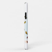 Najaar herfst meisje met bladeren hoesje (Achterkant/rechts)