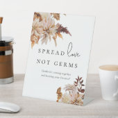 Najaar Herfst Modern Wedding Sanitizing Station Reclamebord Met Voetstuk (Insitu)