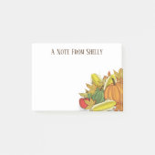 Najaar Herfst Oogst Waterverf Elegant Simple Post-it® Notes (Voorkant)