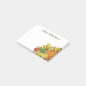 Najaar Herfst Oogst Waterverf Elegant Simple Post-it® Notes (Schuin)