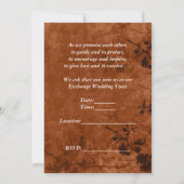 Najaar-/Herfst-papier met Floral Grunge Kaart (Achterkant)