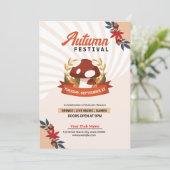 Najaar/Herfst Partij brochure Sjabloon Kaart (Staand voorkant)