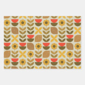 Najaar Herfst Patroon Inpakpapier Vel (Voorkant)