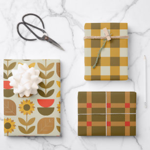 Najaar Herfst Patroon Inpakpapier Vel