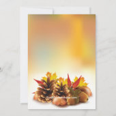 Najaar Herfst Pinecones Bridal Shower Kaart (Achterkant)