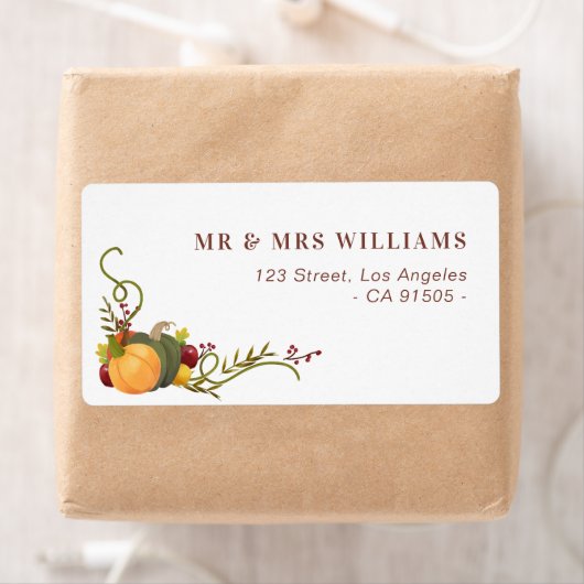 najaar herfst pomkins address label (Insitu)