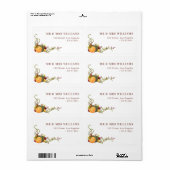 najaar herfst pomkins address label (Full Sheet)