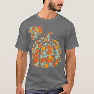 Najaar Herfst Pumpkin Harvest Polka Dot Internatio T-shirt