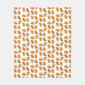 Najaar Herfst Pumpkin Pattern Oranje Green Fleece Deken (Voorkant)