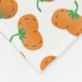 Najaar Herfst Pumpkin Pattern Oranje Green Fleece Deken (Hoek)