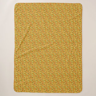 Najaar Herfst Pumpkin Seeds Oranje Beige Green Sherpa Deken