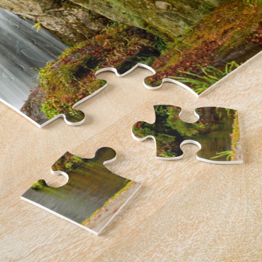 Najaar Herfst Schilderachtig Uitzicht | Waterval e Legpuzzel (Zijkant)