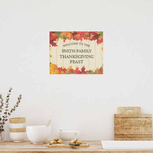 Najaar / Herfst / Thanksgiving - Feast Poster (Keuken)