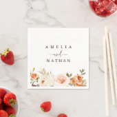 Najaar Herfst Waterverf Bloedweddenschap Servet (Insitu)