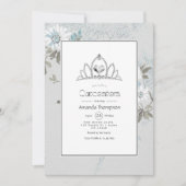  najaar - Herfst White Quinceañera Kaart (Voorkant)