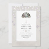  najaar - Herfst wit Baby shower Kaart (Voorkant)