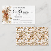 Najaar hoeveel Corks Herfst Vrijgezellenfeest Game Plaatskaartje (Voorkant / Achterkant)