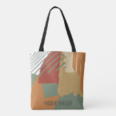 Najaar ID740-kleurenblok Weddenschap Tote Bag (Achterkant)