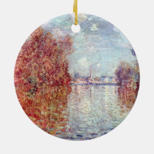 Najaar in Argentinië door Claude Monet Keramisch Ornament (Achterkant)