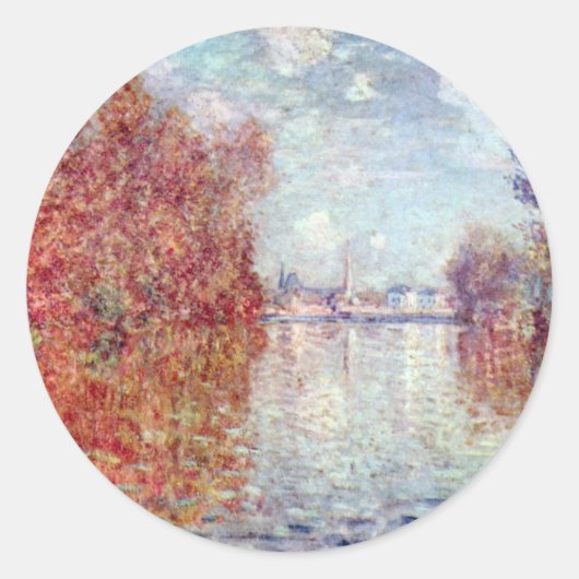 Najaar in Argentinië door Claude Monet Ronde Sticker (Voorkant)
