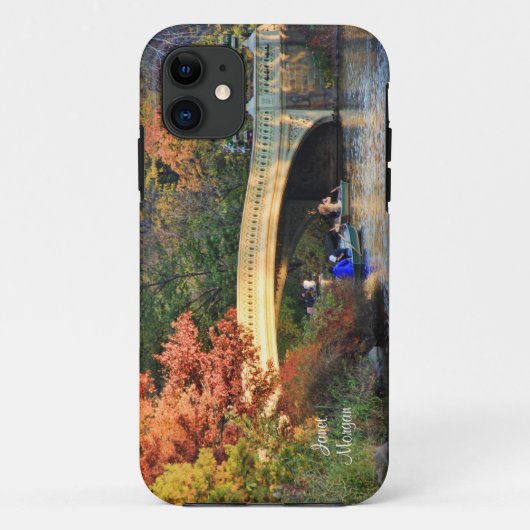 Najaar in Central Park: Boeters door Bow Bridge #0 Case-Mate iPhone Case (Achterkant)